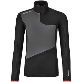 Ortovox Fleece Light Zip Neck Hoodie Schwarz L