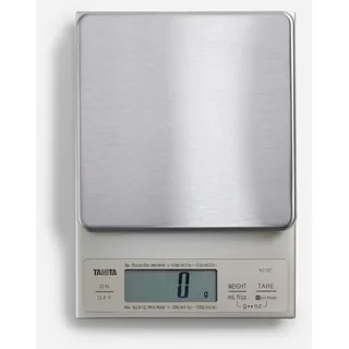 TANITA KD-321 digitale Küchenwaage 3 kg, Edelstahl, silber, Kochen & Backen