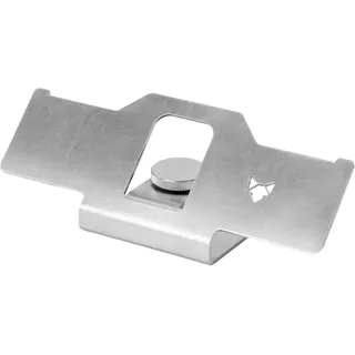 FENNEK Feuerplatte Adapter für Flammlachshalter 5-15 mm Edelstahl weiß