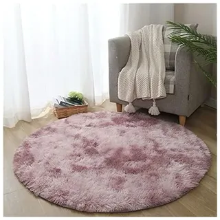 Runde Batik-fußmatte, Teppich Mit Farbverlauf, Netzrot, Passender Bettvorleger, Hochflorteppich, Schlafzimmerdeko, Teppich Im Landhausstil, Dekorative Teppiche Für Mai – Groofo
