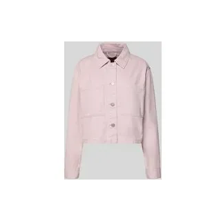 Boxy Fit Jeansjacke aus reiner Baumwolle Modell 'NAOMI', Hellrosa, S
