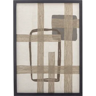 Bloomingville DAHEIM Wandbild 50 x 70 cm Bie Baumwolle Braun