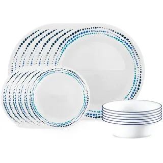 Corelle Service. Ocean Blues 18-Piece Ocean Blues