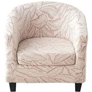 Meigeh Sesselbezug Stretch Sesselschoner 2 Stück Sesselhusse Sesselüberwurf für Tullsta Cocktailsessel Schonbezüge Rosa