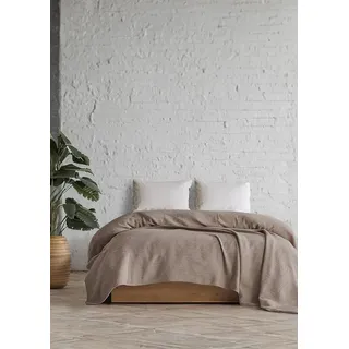 BOHORIA Tagesdecke BOHORIA® Premium Tagesdecke XXL Napoli, 100% Baumwolle braun