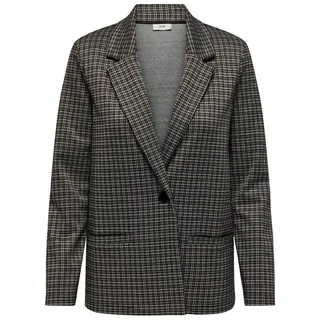 JACQUELINE de YONG Jackenblazer Karierter Langarm Blazer JDYGEGGO (regular fit) JDYGEGGO HUGH L/S CHECK BLAZER JRS ATK braun