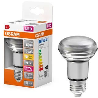 Osram LED-Reflektor, R63, E27, 4,8 Watt, Clear, Warm weiß, 2700 Kelvin