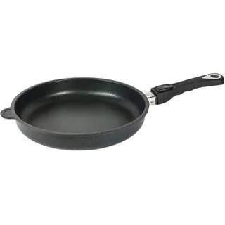 AMT Gastroguss Bratpfanne 28 cm Ø, 5 cm hoch, abnehmbarer Stiel, nicht induktionsgeeignet, Lotan® Antihaft-Veredelung, Gusspfanne (Aluguss), AMZN-528-Z20B