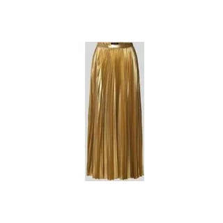 Midirock mit Plisseefalten Modell 'VANETTA', Gold, 40