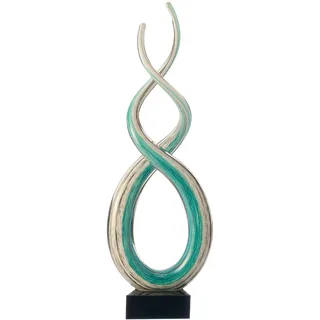 LEONARDO Deko-Figur Rotate 38 cm Glas Blau Türkis