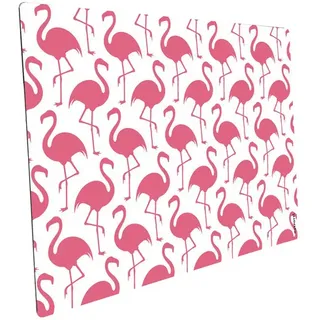 mySPOTTI Mini-Spritzschutz »Flamingo Pattern white«, Aluverbund, Flamingo