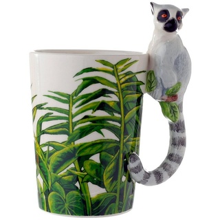 Puckator Tasse Lemur Tasse mit 3D Henkel Becher Katta