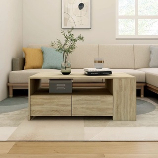 Norheim Couchtisch Wohnzimmertisch Sofatisch Wohnzimmer Tisch Für Couch Couchtisch Mit Stauraum Sonoma-Eiche 102x55x42 cm Holzwerkstoff