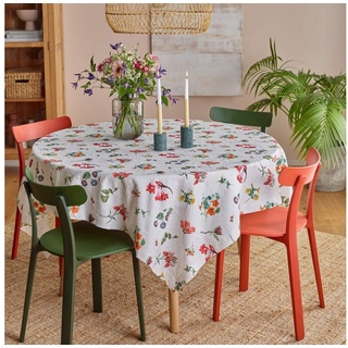 sander table + home Tischdecke SANDER * Mitteldecke Tischdecke Aimee 85 x 85 cm Blumen 3D (1-tlg)