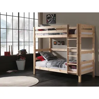 Vipack Etagenbett Pino 90 x 200 cm natur
