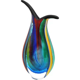 Glasvase Glas Vase im Italien Murano antik Stil Höhe 30cm 2kg schwere Tischvase
