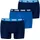 Boxershorts 3er Pack Blau Grau XXL