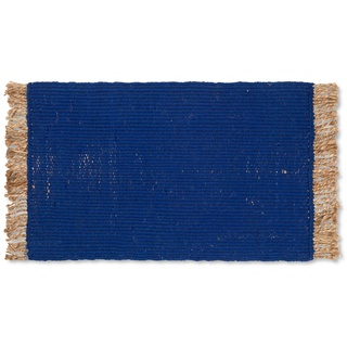 ferm LIVING - Block Fußmatte, 50 x 80 cm, blau