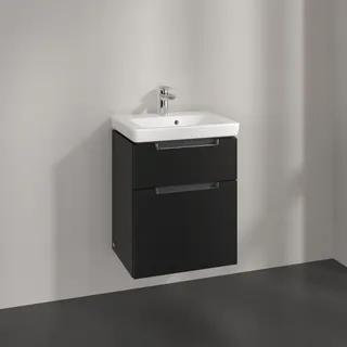 Villeroy & Boch Waschtischunterschrank 2 Auszüge 48,5 x 59 x 38 cm Schwarz