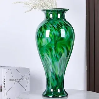 Famanu Bodenvase Handgeblasen Dunkelgrün - 50,8 cm