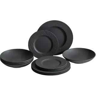 Villeroy & Boch Manufacture Rock Tafelservice 12-tlg. schwarz