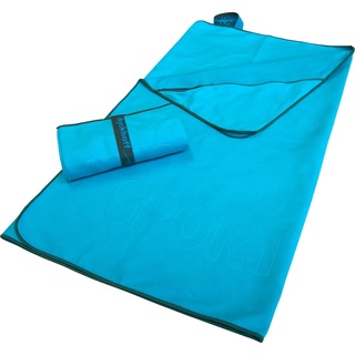 Dyckhoff Handtuch Set Sporttuch, Microfaser, (1-tlg), Microfaser Uni blau