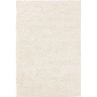benuta Nest Hochflor Shaggyteppich Soda Weiß 120x170 cm - Langflor Teppich für Wohnzimmer