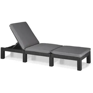 ALLIBERT Daytona Gartenliege 441306 195 x 65 x 22 cm Grau