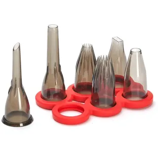 De Buyer garnierset : 6 aus Tritan mit Sockel -4150.08, Schwarz