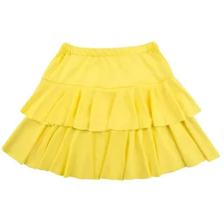 Boland - Rock Ruffles, Einheitsgröße für Damen, Gelbe, Volant-Rock mit Gummibund, Kostüm, Karneval, Mottoparty, Alltag