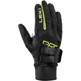 Leki PRC Shark Skihandschuhe Schwarz/Gelb 9,5