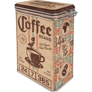 Nostalgic-Art Kaffeedose eckig braun 1,3 l