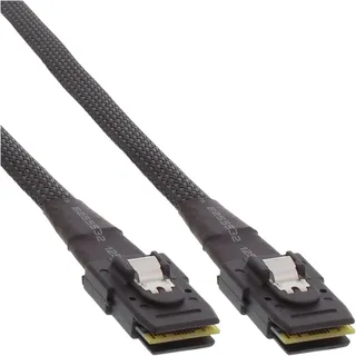 InLine SAS Kabel int., Mini-SAS SFF-8087/Mini-SAS SFF-8087, m. Sideband, 0,5m