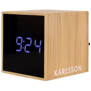 Karlsson Wecker Digitalwecker Mini Cube Bamboo