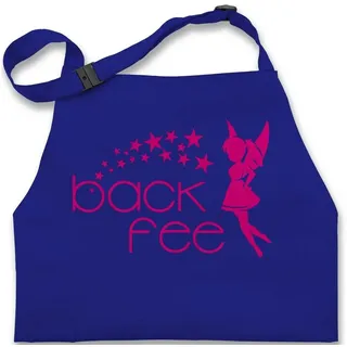 Shirtracer Kochschürze Back Fee Backfee, (1-tlg), Backschürze blau 47 cm x 62 cm