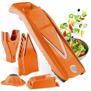 Boerner Pharma Gemüsehobel V5 PowerLine Profi Set 7-tlg. Orange
