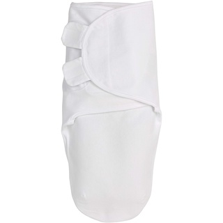 Meyco Baby Uni Pucksack, Erstausstattung Neugeborene (Pucktuch für Babys ab 0-3 Monaten, weicher Schlafkomfort, 100% Baumwolle, atmungsaktiv, Einschlafhilfe), Weiß