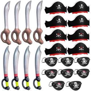LTHOENG Pirates Kindergeburtstag,Piraten Spielzeug Deko Kindergeburtstag,Piraten Geburtstag Party Mitgebsel,Geschenkboxen für Mädchen Jungen,Halloween Adventskalender Kindergeburtstag Deko.