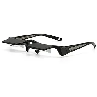 Xiaoki Lesebrille Lazy Glasses, Keine Notwendigkeit, auf das Telefon zu schauen, superleichtes Lazy Eye Horizontales Prisma Grau/Schwarz im Liegen und Fernsehen Horizontale Lesebrille