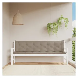 vidaXL Gartenbank-Auflagen 2 Stk. Taupe 200x50x7 cm Oxford-Gewebe
