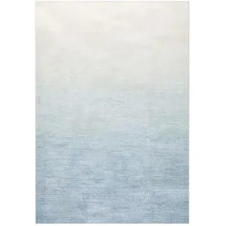 Idimex Ombre Kurzflorteppich 160 x 230 cm Blau/Silber