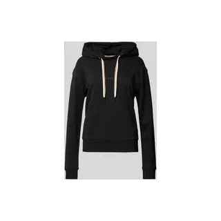 Hoodie mit Label-Print Modell 'STRIPE', Black, S