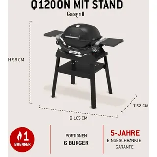 Weber Q 1200N mit Stand black