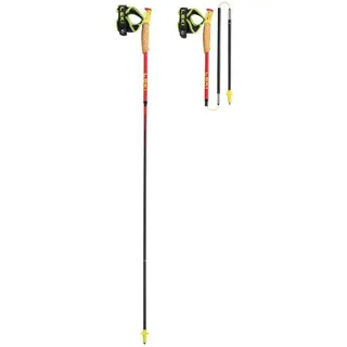 Leki Ultratrail FX.One Superlite 120 cm bright red-neonyellow-naturalcarbon