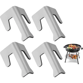 4er Set Grillplatte Feuertonne,Feuerplatte Abstandshalter Set,Feuerplatte Zubehör,Universal Abstandshalter Für Feuerplatten Zur Verwendung Auf Feuertonnen, Kugelgrills Bbq Disc Und Feuerschalen
