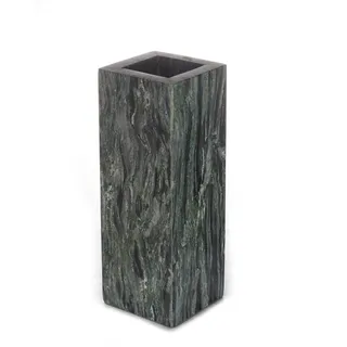 Grüne Marmor Vase, Serie Blumenvase, Deko, Wohnaccessoire, Naturstein (10x8x28cm), Gewicht: ca. 6kg
