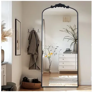 LUNAMIRROR Ganzkörperspiegel Große Bogenspiegel, Standspiegel, Wandspiegel in Vintage (1-St) schwarz