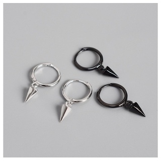 Eyecatcher Paar Ohrstecker Sterling Silber Creolen Ohrringe Silber oder Schwarz schwarz