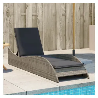 vidaXL Sonnenliege 60 x 205 x 73 cm Grau