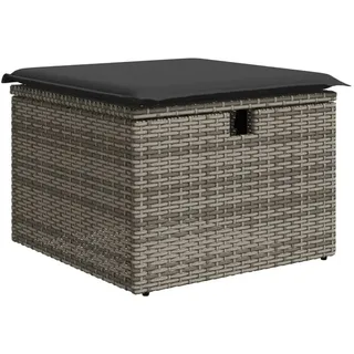 vidaXL Gartenhocker 55 x 55 x 37 cm grau